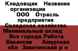 Кладовщик › Название организации ­ O’stin, ООО › Отрасль предприятия ­ Складское хозяйство › Минимальный оклад ­ 1 - Все города Работа » Вакансии   . Амурская обл.,Завитинский р-н